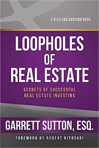 loopholes of real estate secrets of successful real estate investing 1st edition garrett sutton 1937832228,