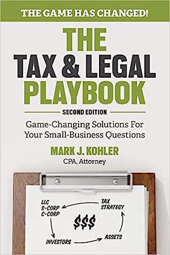 the tax and legal playbook 2nd edition mark j kohler 1599186438, 978-1599186436