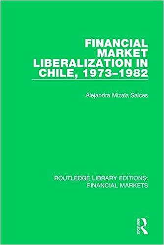 financial market liberalization in chile 1973-1982 1st edition alejandra salces 1138565202, 978-1138565203