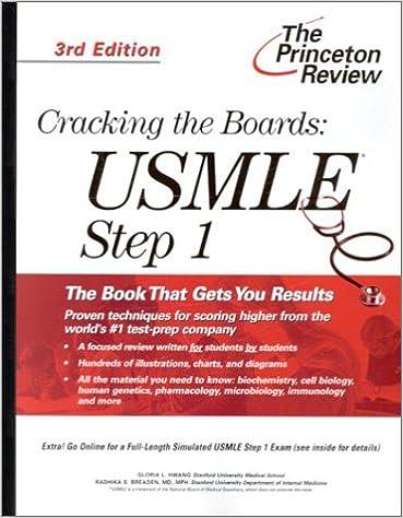 cracking the boards usmle step 1 the book that gets you result 3rd edition michael stein, paul zei, radhika