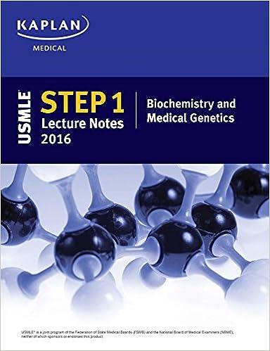 usmle step 1 lecture notes 2016 biochemistry and medical genetics 2016 edition kaplan 1506200435,