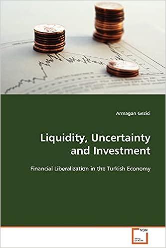 liquidity uncertainty and investment financial liberalization in the turkish economy 1st edition armagan