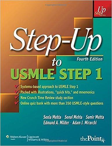 step up to usmle step 1 4th edition sonia mehta, m.d. mehta, sonul, samir mehta, edmund a. milder, m.d.