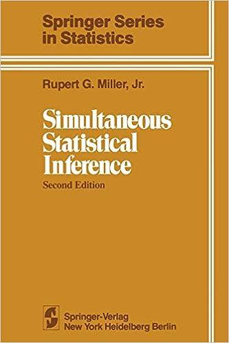 simultaneous statistical inference springer series in statistics 2nd edition rupert g. jr. miller 146138124x,