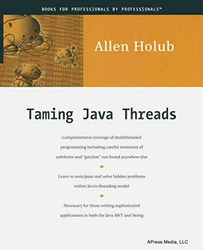 taming java threads 1st edition allen holub 1893115100, 978-1893115101