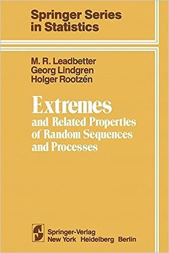 extremes and related properties of random sequences and processes springer series in statistics 1st edition