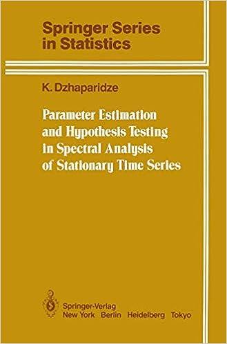 Parameter Estimation And Hypothesis Testing In Spectral Analysis Of Stationary Time Series Springer Series In Statistics