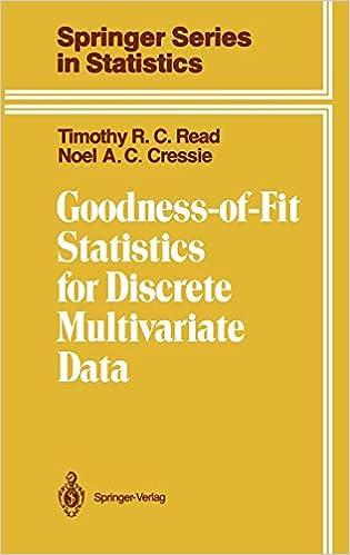 goodness of fit statistics for discrete multivariate data springer series in statistics 1st edition timothy