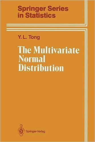 the multivariate normal distribution springer series in statistics 1st edition y.l. tong 1461396573,