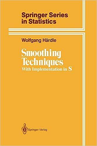 smoothing techniques with implementation in s springer series in statistics 1st edition wolfgang härdle