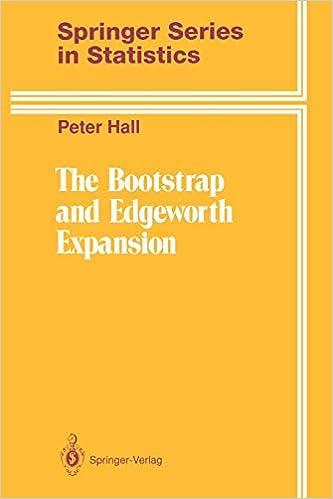 the bootstrap and edgeworth expansion springer series in statistics 1st edition peter hall 0387945083,