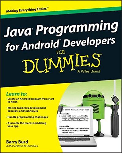 java programming for android developers for dummies 1st edition barry a. burd 1118504380, 978-1118504383
