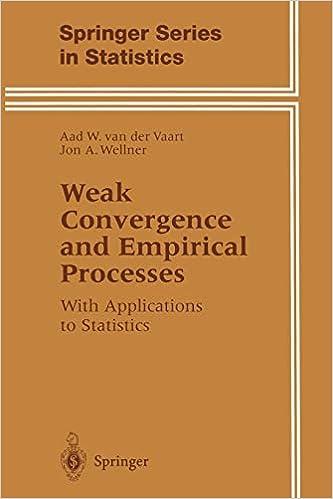 weak convergence and empirical processes with applications to statistics springer series in statistics 1st