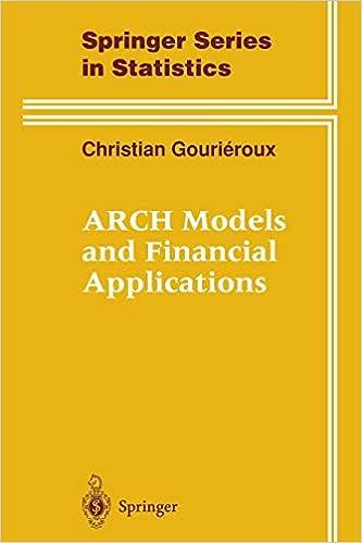arch models and financial applications springer series in statistics 1st edition christian gourieroux