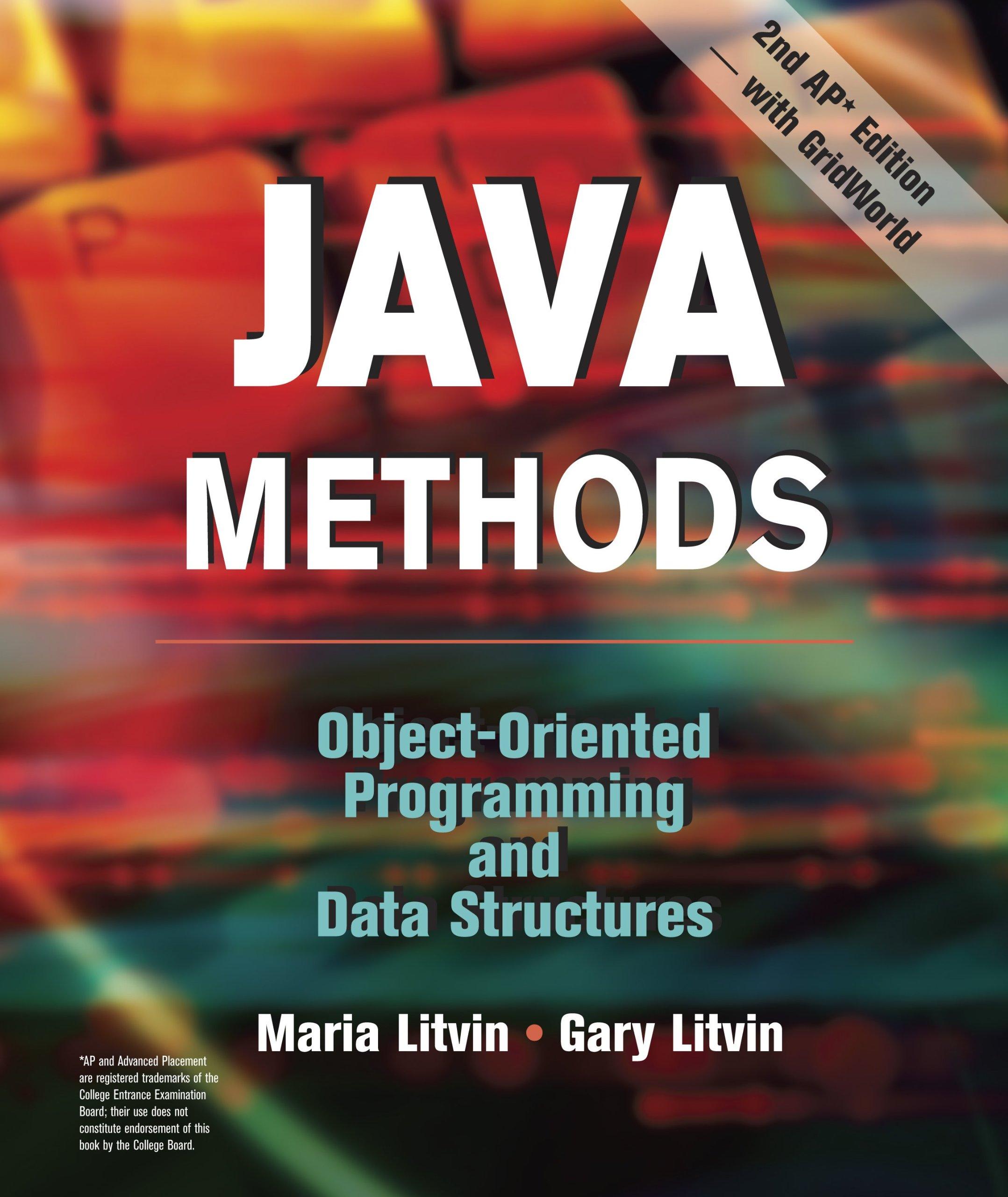 java methods object oriented programming and data structures 2nd edition maria litvin, gary litvin