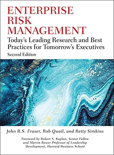 enterprise risk management todays leading research and best practices for tomorrows executives 1st edition