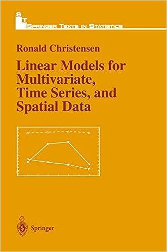 linear models for multivariate time series and spatial data springer texts in statistics 1st edition ronald