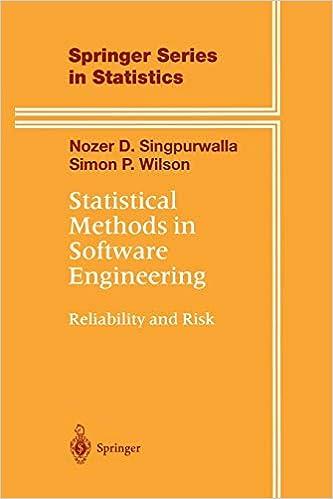 statistical methods in software engineering reliability and risk springer series in statistics 1st edition