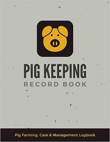 pig keeping record book pig farming care and management logbook 1st edition inker leaf press b092pg44gf,