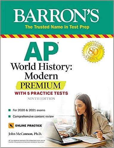 barrons ap world history modern premium 9th edition john mccannon 1506253393, 978-1506253398