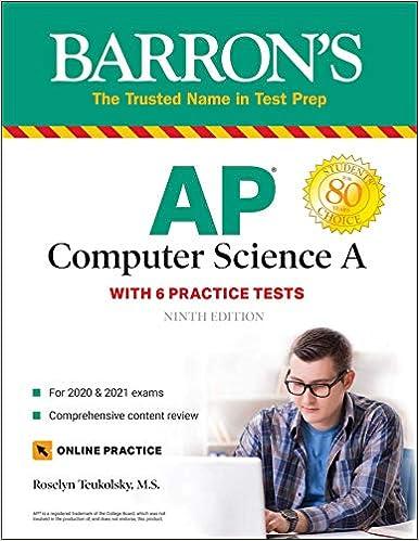 barrons ap computer science a 9th edition roselyn teukolsky 1438012896, 978-1438012896