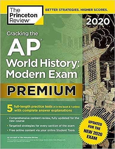 cracking the ap world history modern exam premium 2020 2020 edition the princeton review 0525568409,