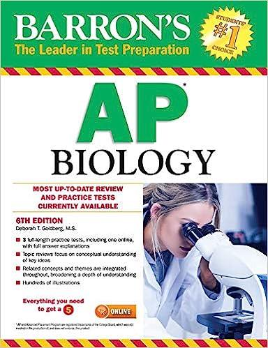 barrons ap biology most up to date review and practical test currently available 6th edition deborah t.