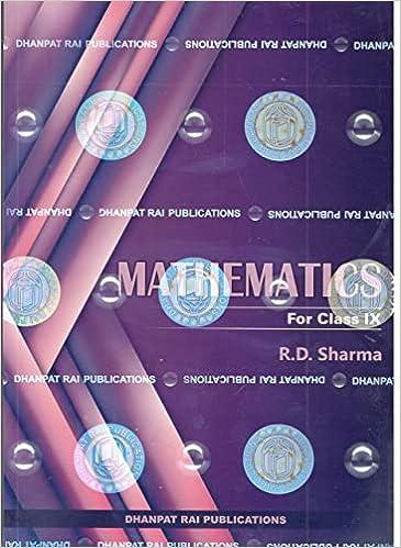 mathematics for class 9 2020 edition r.d. sharma 978-8194192664