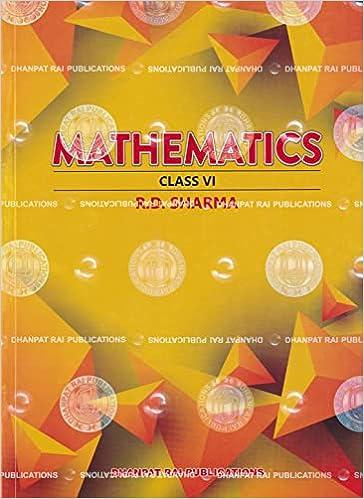 mathematics  class vi 1st edition r.d. sharma 978-9383182497