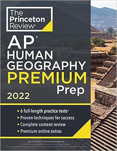 the princeton review ap human geography premium prep 2022 2022 edition the princeton review 0525570675,