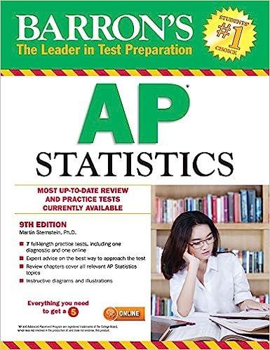 barrons ap statistics most up to date review and practical test currently available 9th edition martin