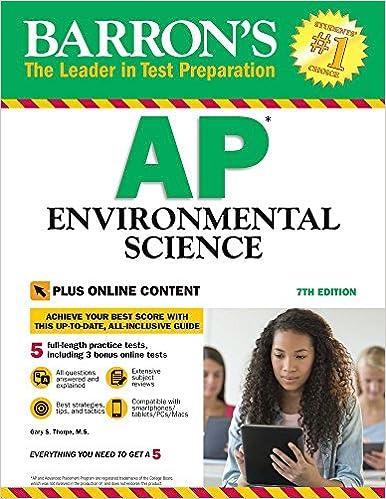 barrons ap environmental science 7th edition gary s. thorpe 1438008651, 978-1438008653
