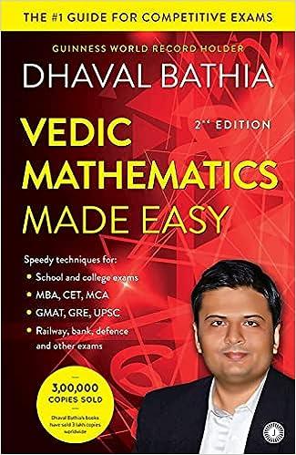 vedic mathematics made easy second edition dhaval bathia 978-8179924075