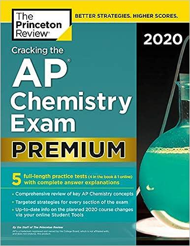 cracking the ap chemistry exam premium 2020 2020 edition the princeton review 0525568174, 978-0525568179