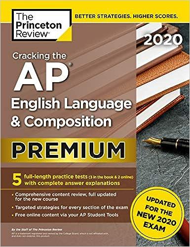 cracking the ap english language and composition exam premium 2020 2020 edition the princeton review