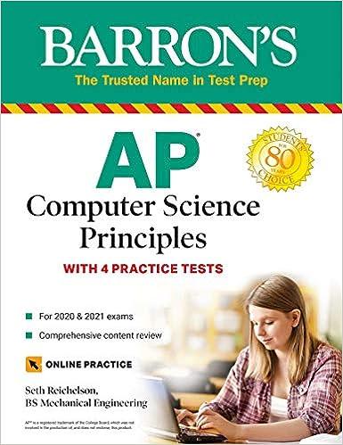 ap computer science principles with 4 chapters test 1st edition seth reichelson 1438012624, 978-1438012629