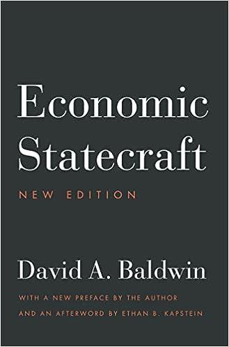 economic statecraft 1st edition david a. baldwin, ethan b. kapstein 069120442x, 978-0691204420