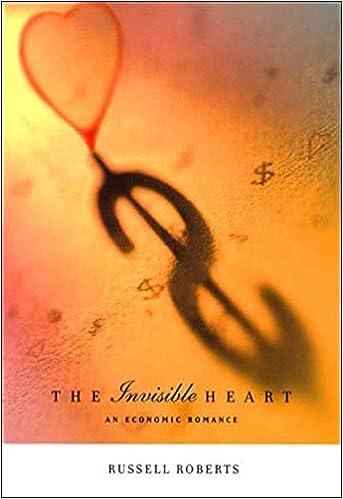 the invisible heart an economic romance 1st edition russell roberts 978-0262681353