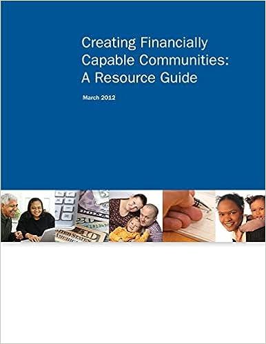 creating financially capable communities a resource guide 1st edition presidents advisory council on