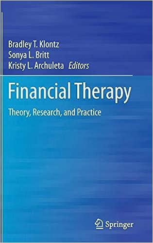 financial therapy theory research and practice 2015th edition bradley t. klontz, sonya l. britt, kristy l.