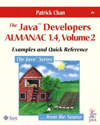 the java developers almanac 1.4 examples and quick reference 1st edition patrick chan, lan-ahn dang