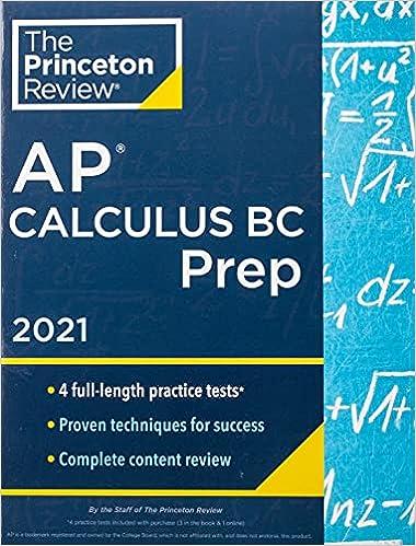princeton review ap calculus bc prep 2021 2021 edition the princeton review 0525569464, 978-0525569466