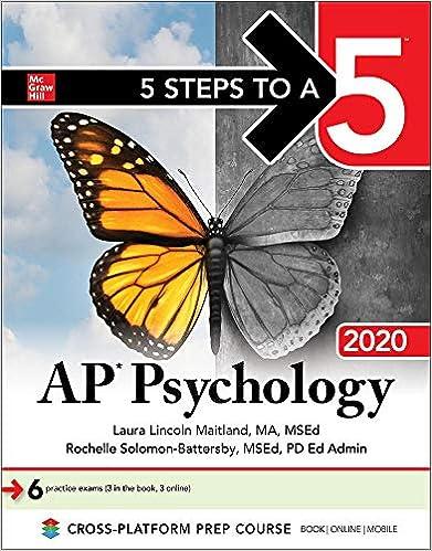 5 steps to a 5 ap psychology 2020 2020 edition laura lincoln maitland, rochelle solomon battersby 1260455858,