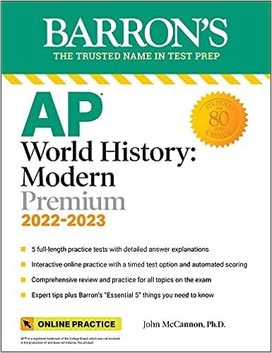 barrons ap world history modern premium 2022-2023 2023 edition john mccannon 1506263852, 978-1506263854