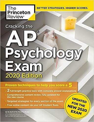 cracking the ap psychology exam proven techniques to help you score a 5 - 2020 2020 edition the princeton