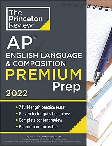 the princeton review ap english language and composition premium prep 2022 2022 edition the princeton review