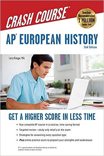crash course ap european history get a high score in less time 2nd edition larry krieger, patti harrold