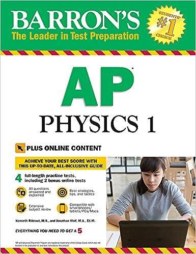 barrons ap physics 1 1st edition kenneth rideout m.s 1438010710, 978-1438010717