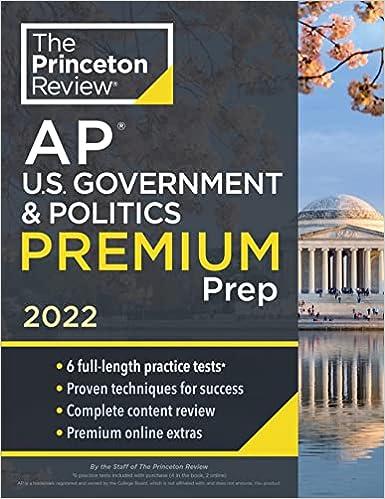 the princeton review ap us government and politics premium prep 2022 2022 edition the princeton review
