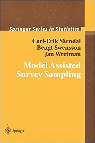 model assisted survey sampling 1st edition carl-erik särndal , bengt swensson, jan wretman 0387406204,